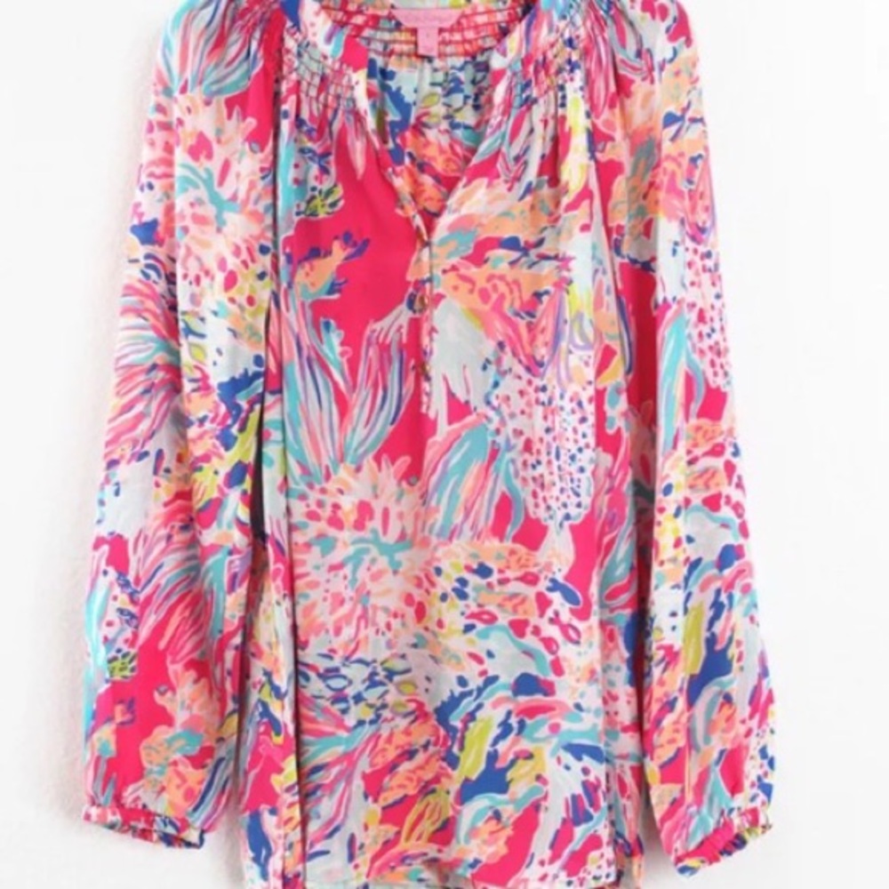 Lilly Pulitzer Elsa Silk Top